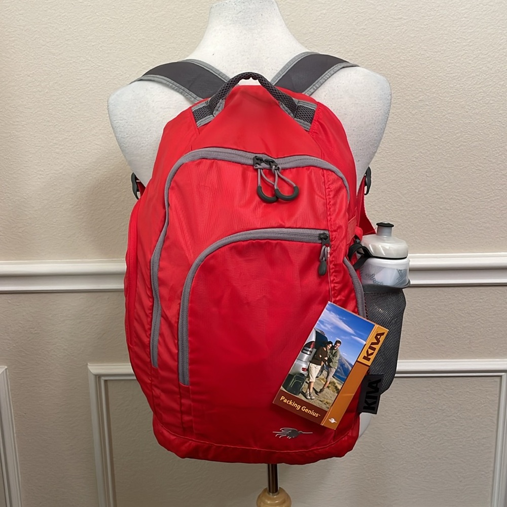 Kiva STOWAWAY PACK - Red/Grey